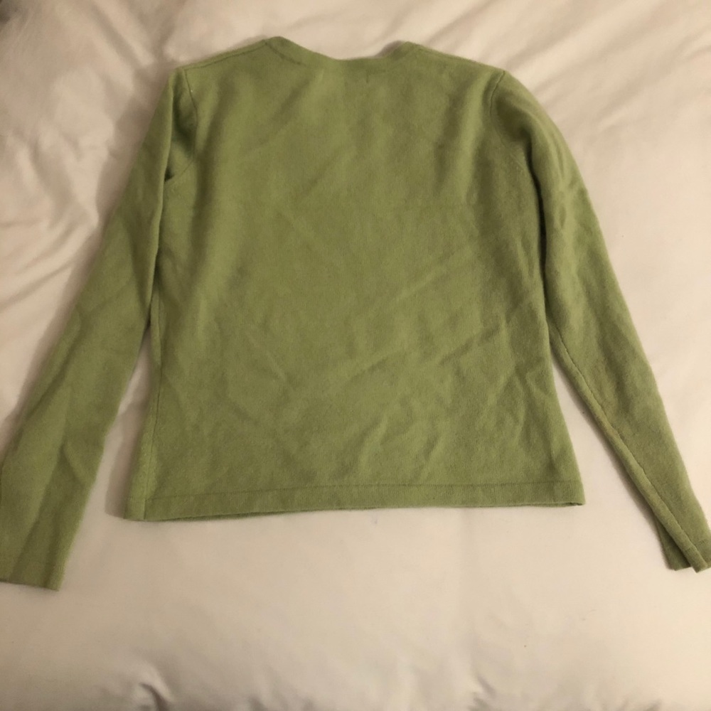 Green Cashmere Sweater - Picture 4 of 4